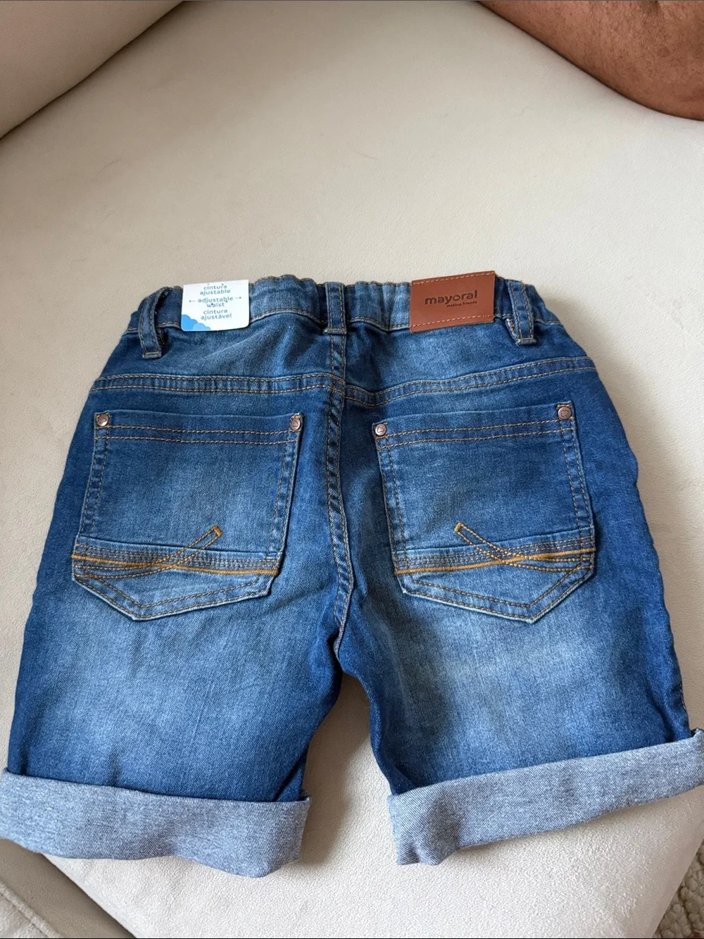 Mayoral Kids Denim Bermuda Shorts – Size 7 – NWT